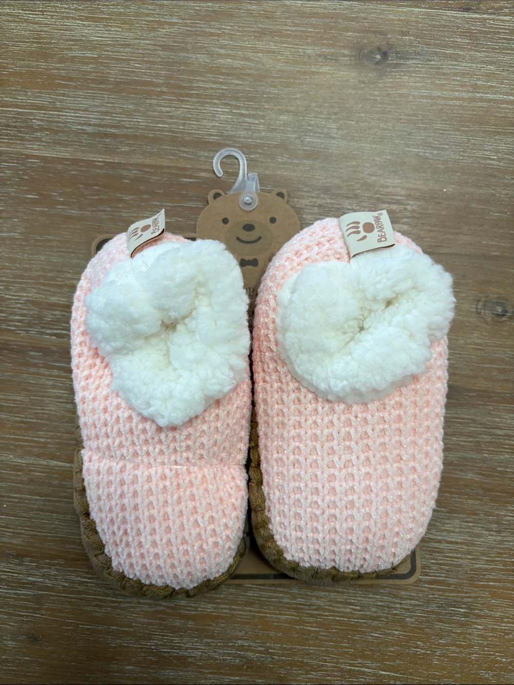 New With Tags BearPaw Girls Pink Slippers Tpddler Size 10